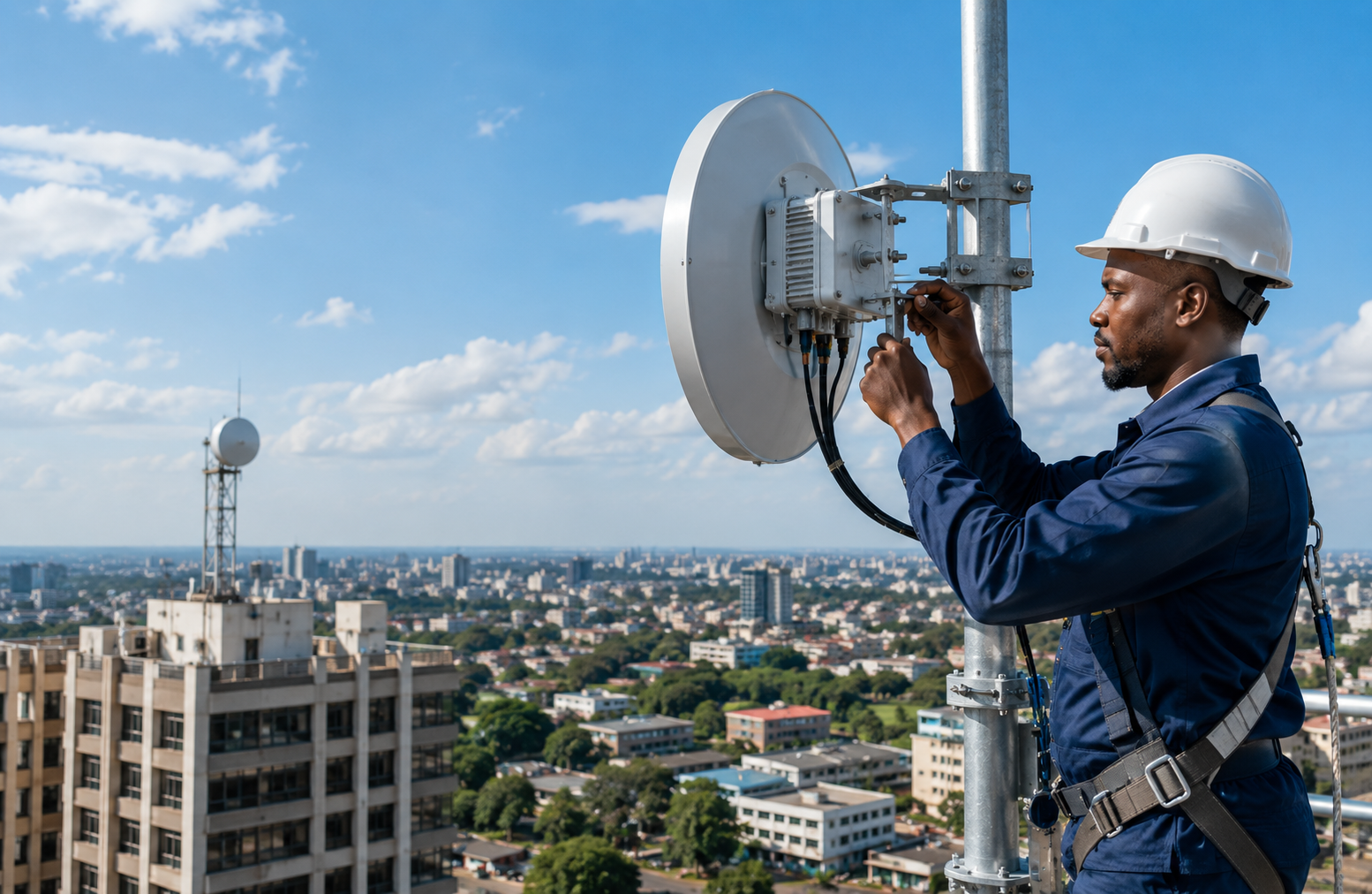 Professional Point-to-Point radio link installation